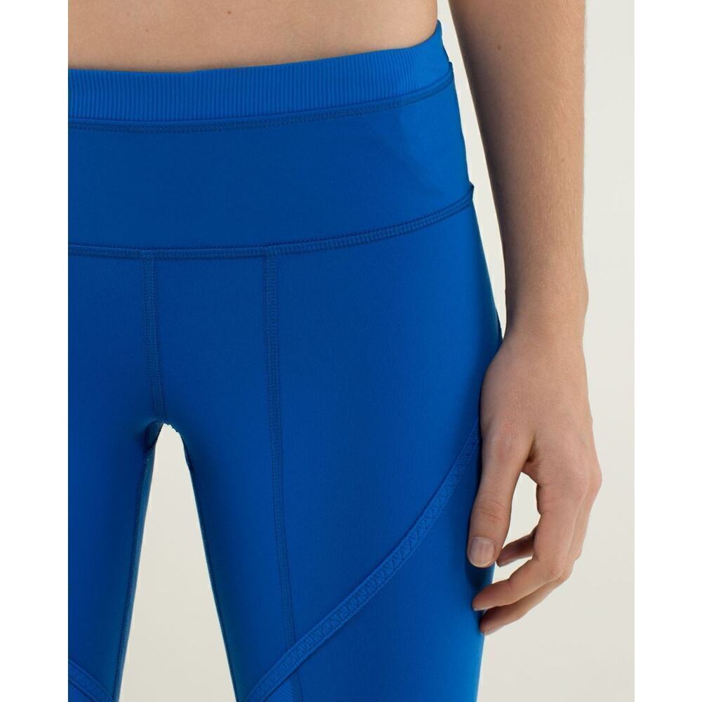 Lululemon Roll Out Crop Legging Baroque Blue Size 6 - Picture 11 of 13